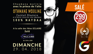 Spcialement pour les fans de laaita on vous propose une soire Chaabana Moulinia Avec le prince de laaita Othmane Mouline - Guichet.com