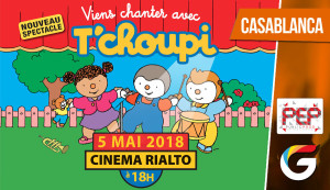 Viens chanter en famille avec T'choupi  le 05 Mai 2018   18h - Guichet.com