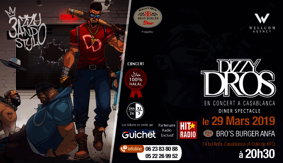 DIZZY DROS  Casablanca - Guichet.com