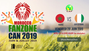 Morocco FanZone Can 2019 - Maroc vs Cote d'Ivoire - Guichet.com