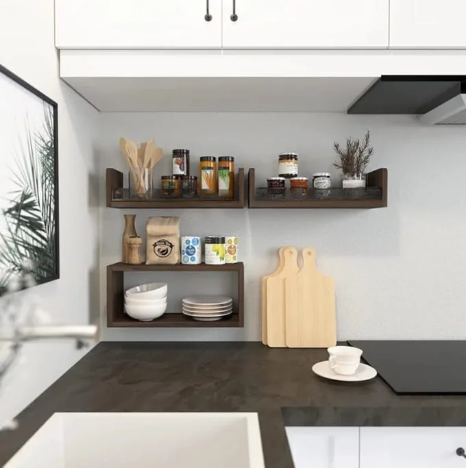 رفوف عائمة عملية وجميلة - تنظيم حمامك وديكورك بسهولة DANAWALL