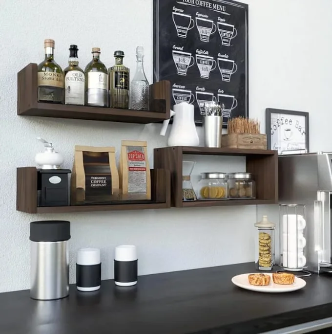 رفوف عائمة عملية وجميلة - تنظيم حمامك وديكورك بسهولة DANAWALL