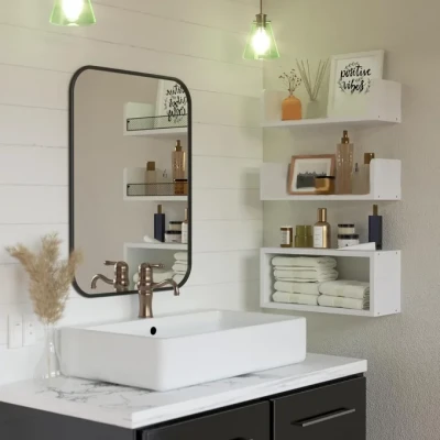 رفوف عائمة عملية وجميلة - تنظيم حمامك وديكورك بسهولة DANAWALL