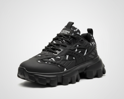 أحذية رياضية رجالية - أحذية رياضية سوداء أنيقة، أحذية كاجوال عصرية عالية الجودة، تسمح بمرور الهواء.  modeirra  أحذية رياضية رجالية - أحذية رياضية سوداء أنيقة، أحذية كاجوال عصرية عالية الجودة، تسمح بمرور الهواء.