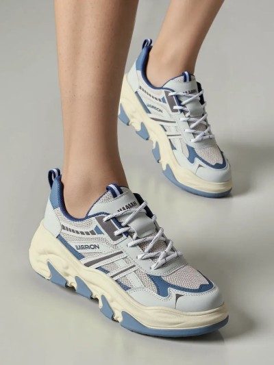 حذاء رجالي ذو نعل سميك لسنة 2025 - أحذية رياضية كاجوال شبكية قابلة للتنفس