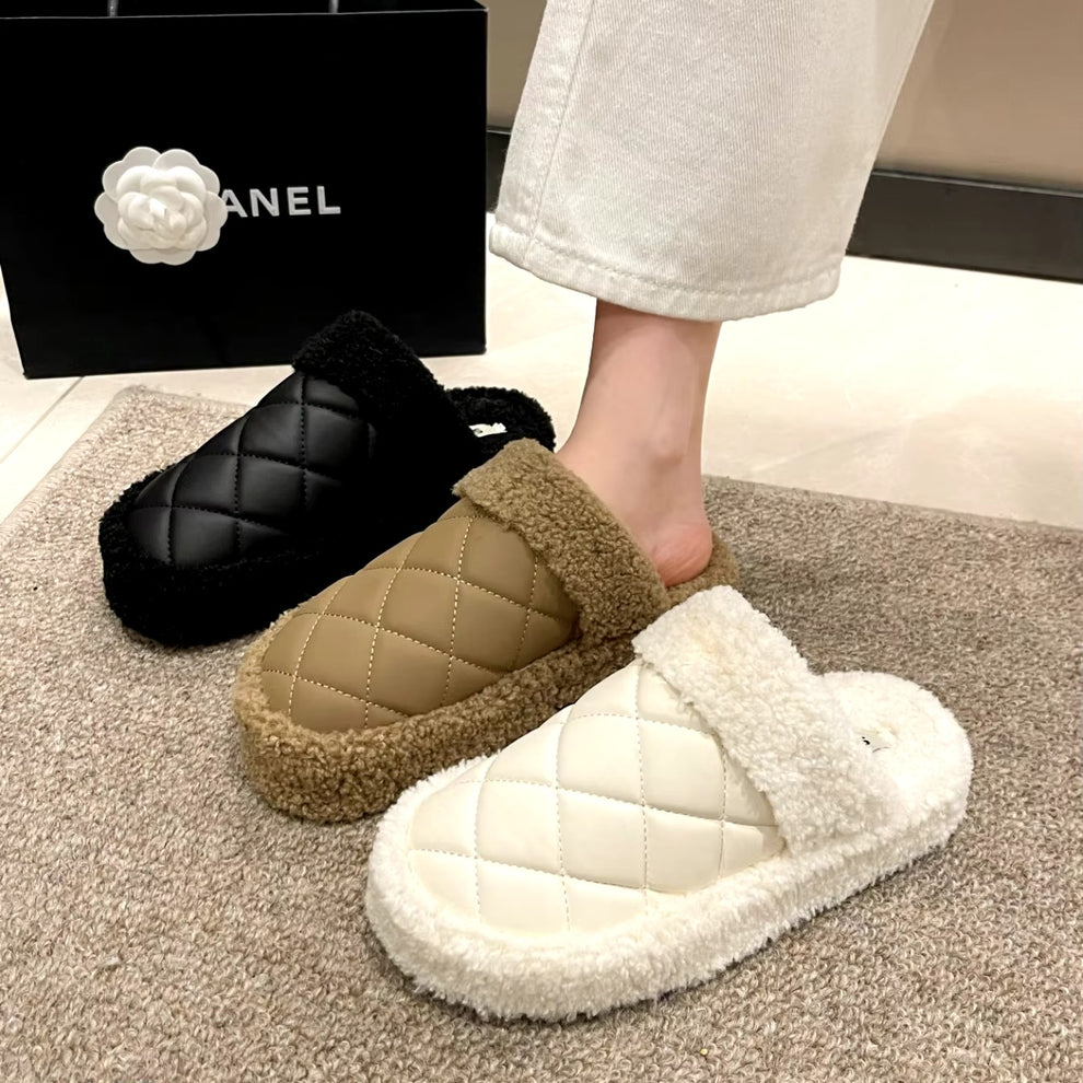 نعال شتوية فاخرة ومبطنة