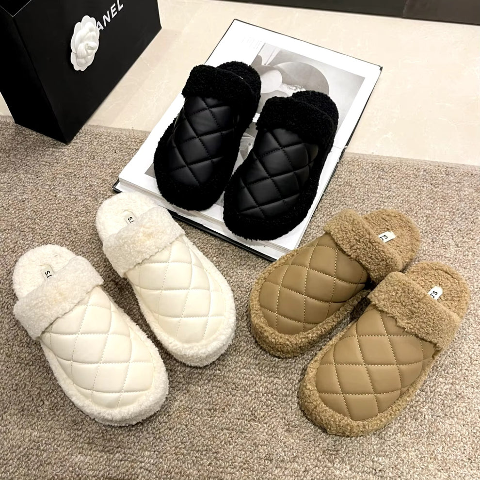 نعال شتوية فاخرة ومبطنة