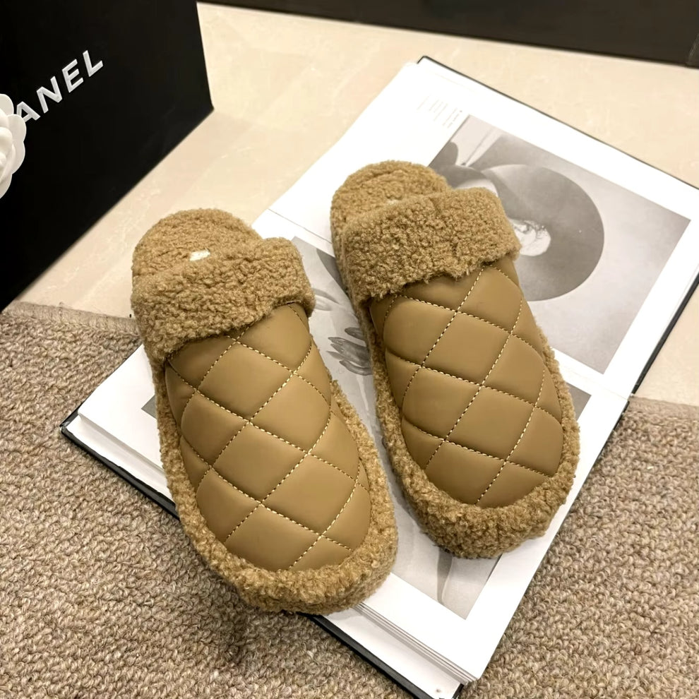 نعال شتوية فاخرة ومبطنة