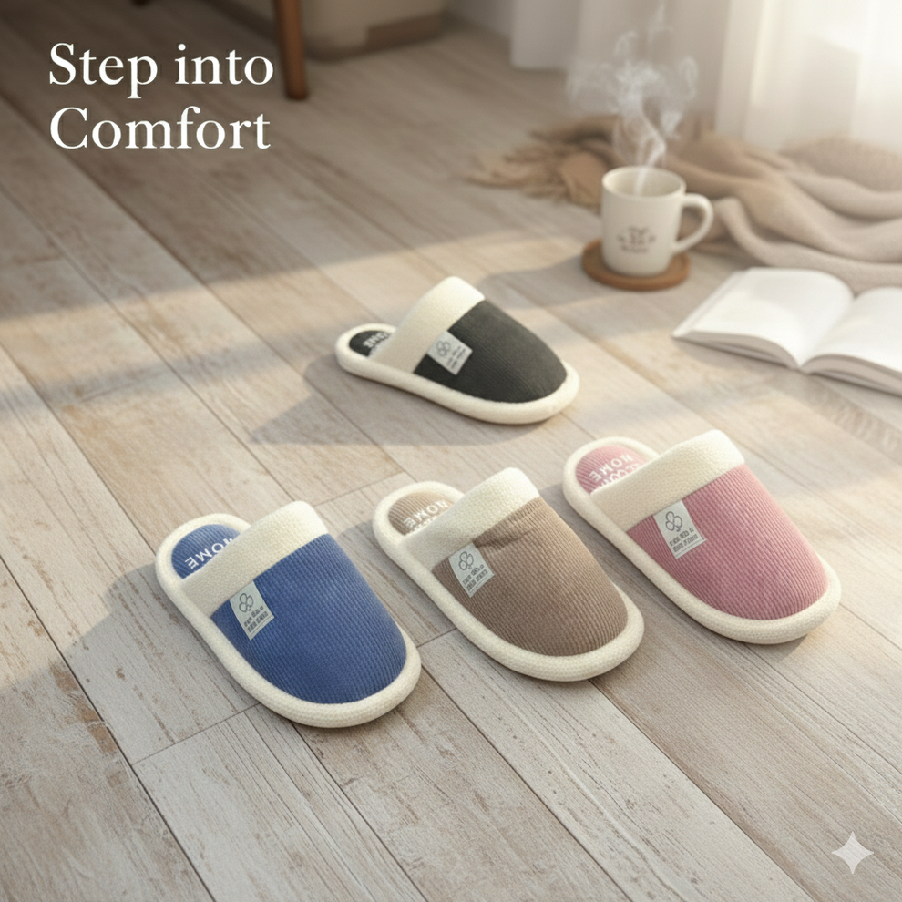 **شبشب نسائي مريح وناعم - خفيف الوزن، دافئ، وسهل الارتداء**