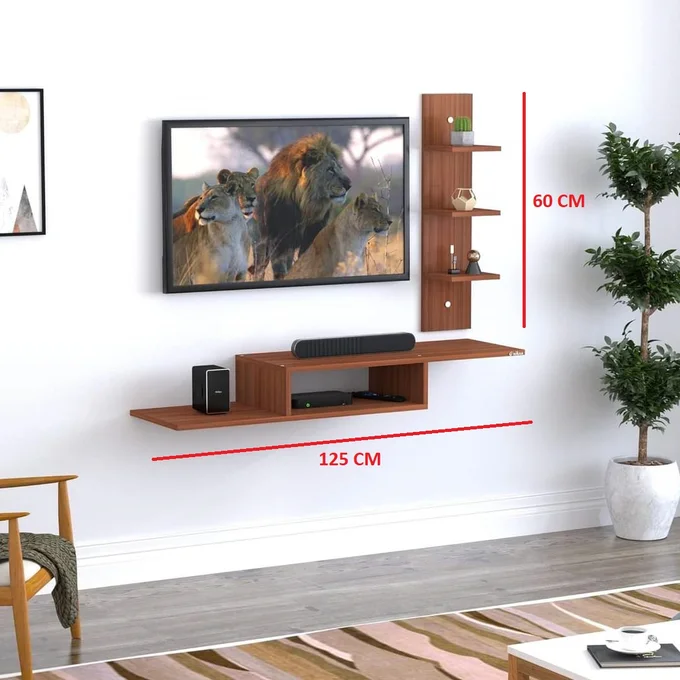 Meuble TV Mural + Étagères