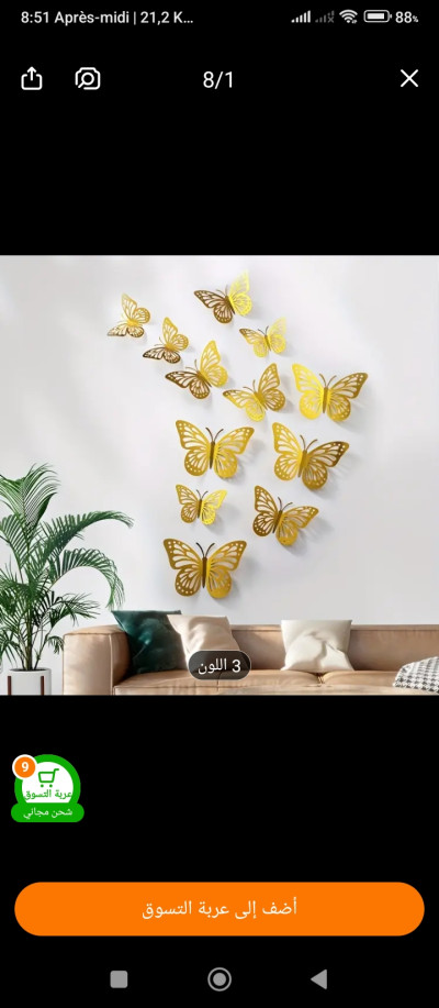 فراشات للتزيين التوصيل لجميع المدن