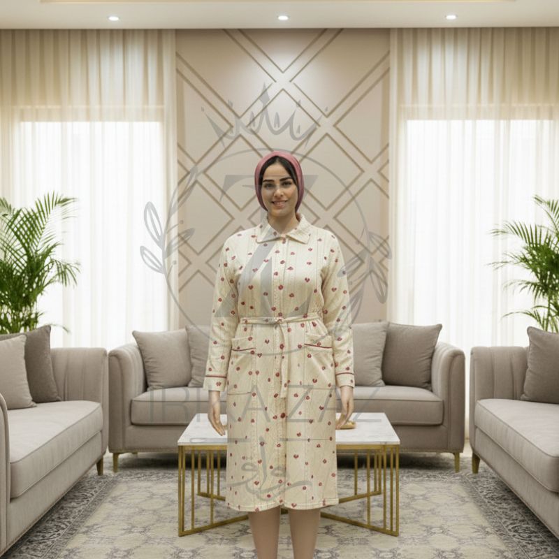 بيجاما نسائية أنيقة باللون البيج ستايل زاز