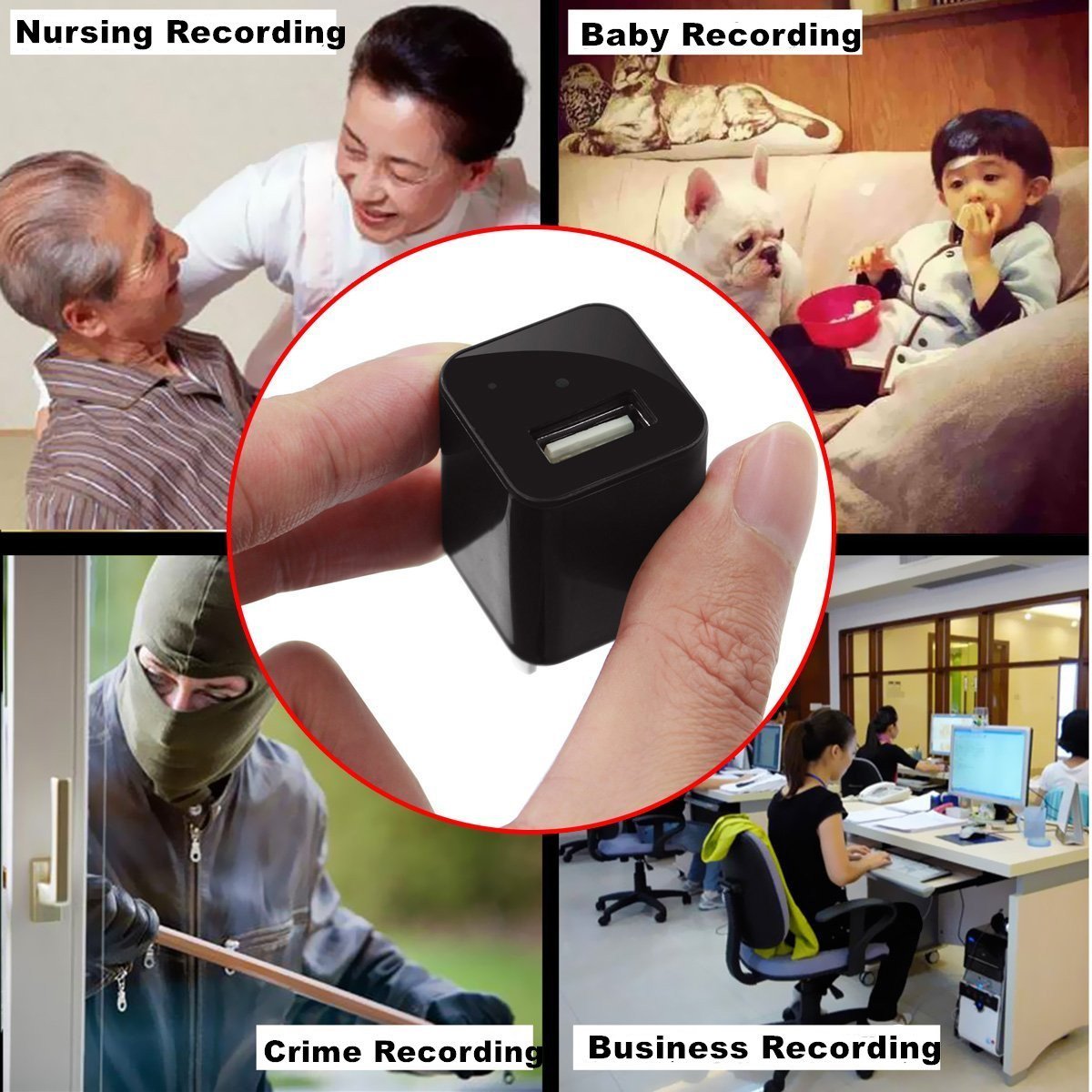 كاميرا مراقبة على شكل شاحن الهاتف