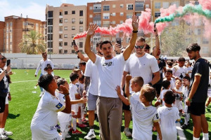إبراهيم دياز يلهم أطفال مدينة مالقة