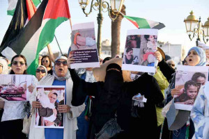 مغربيات ينددن بالتجويع الإسرائيلي لغزة