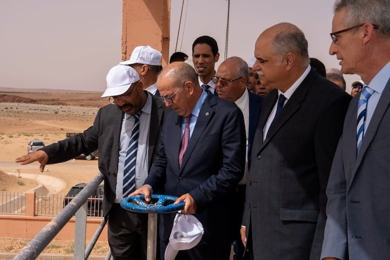 تشغيل شبكة ري سد قدوسة بالرشيدية