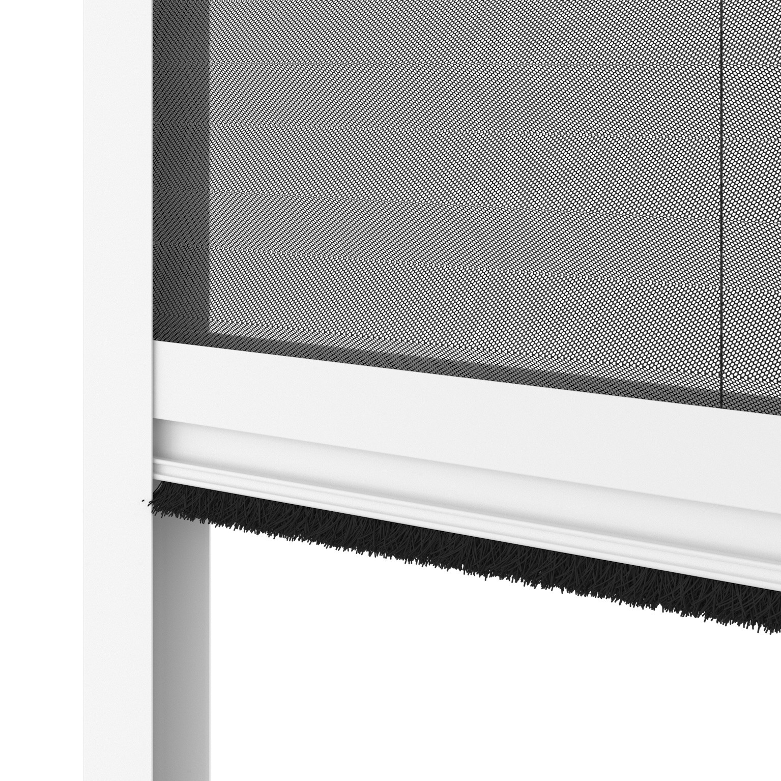 Moustiquaire Plissée Verticale Alu - Fenêtre - Blanc