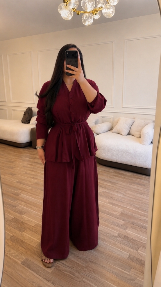 أونسومبل شيك باللون البورد أنيق و مناسب لجميع النساء و فقط ب 160 درهم