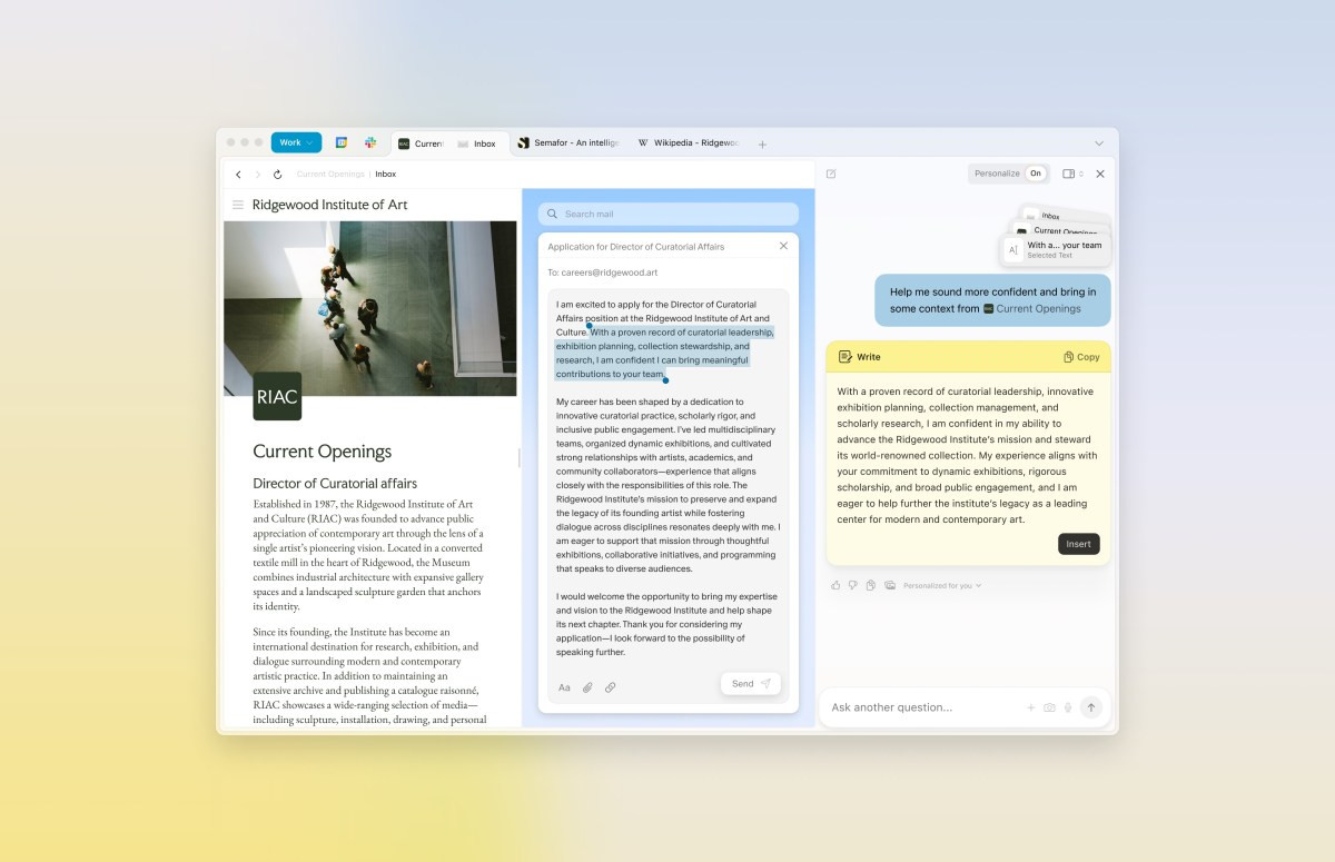 Dia launches a skill gallery, Perplexity to add tasks to Comet