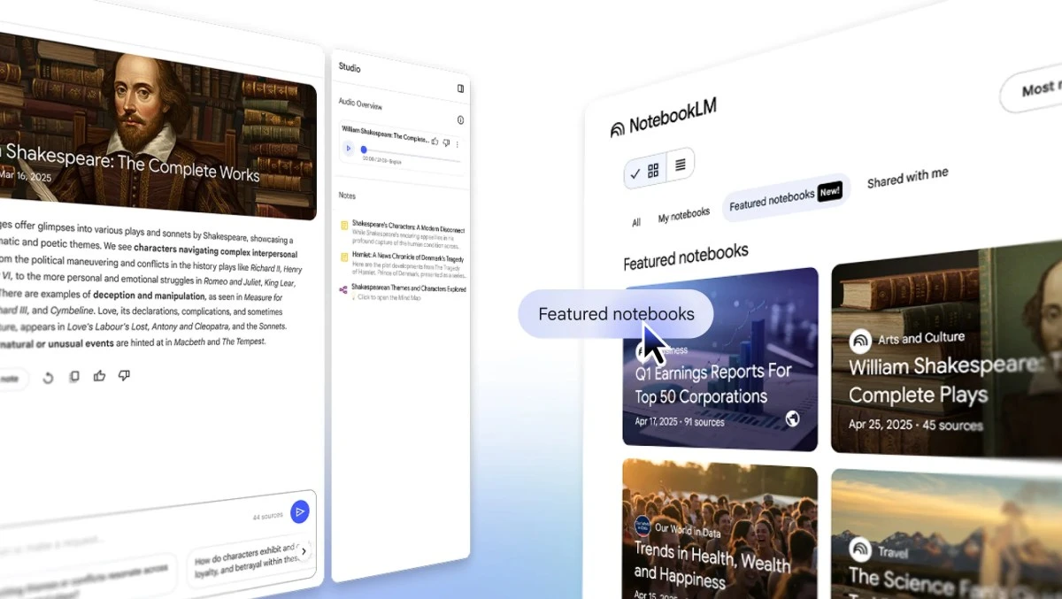NotebookLM adds featured notebooks from The Economist, The Atlantic and others