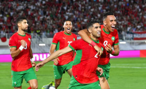 المغرب يهزم تونس بثنائية حكيمي والكعبي