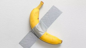 Cattelan’s ‘Comedian’ banana eaten again at French museum in Metz