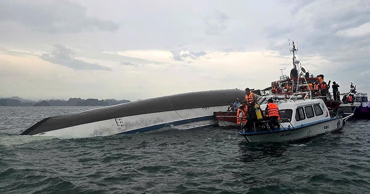 Au Vietnam, au moins 38 morts dans le naufrage d’un bateau touristique dans la Baie d’Halong