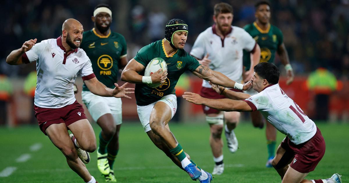 Rugby : l’Afrique du Sud conclut sa tournée par une large victoire face à la Géorgie