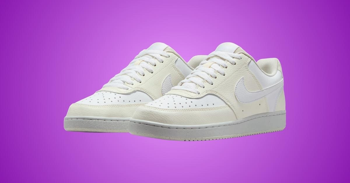 Repérée sur le site Nike, cette paire de baskets couleur jaune beurre est à -50% aujourd’hui