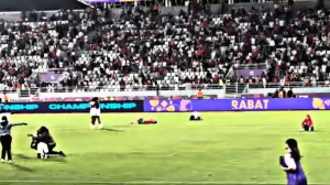 انهيار لاعبات المنتخب الوطني وفرحة عارمة للنيجيريات بعد إعلان نهاية المواجهة