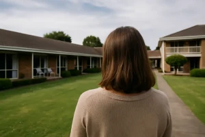 قرار غريب.. امرأة تنتقل لدار رعاية مسنين في سن الـ38