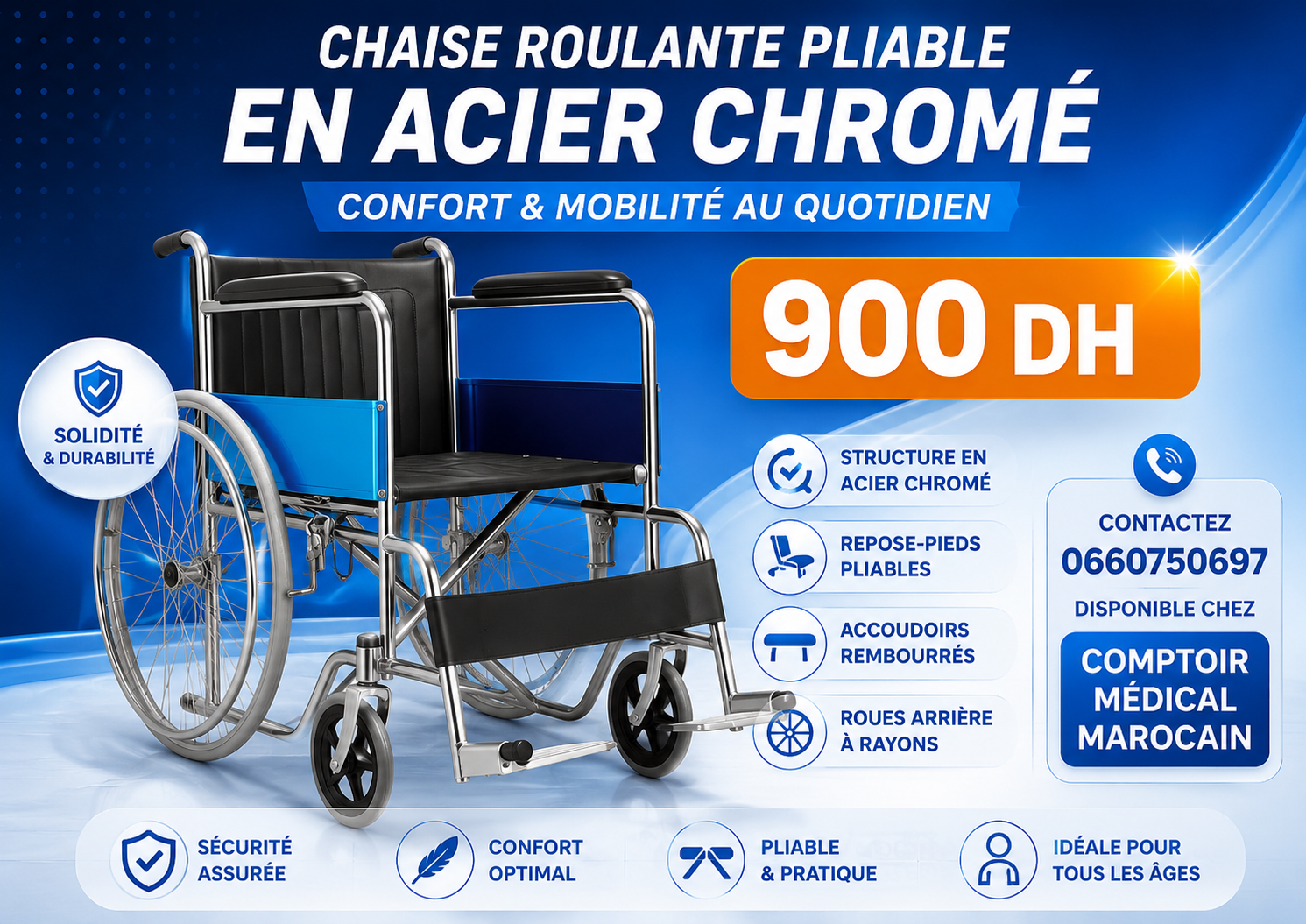 Chaise Roulanre Pliable