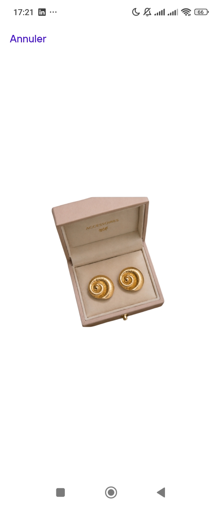 Boucles d'oreilles dorées- élégance intemporelle