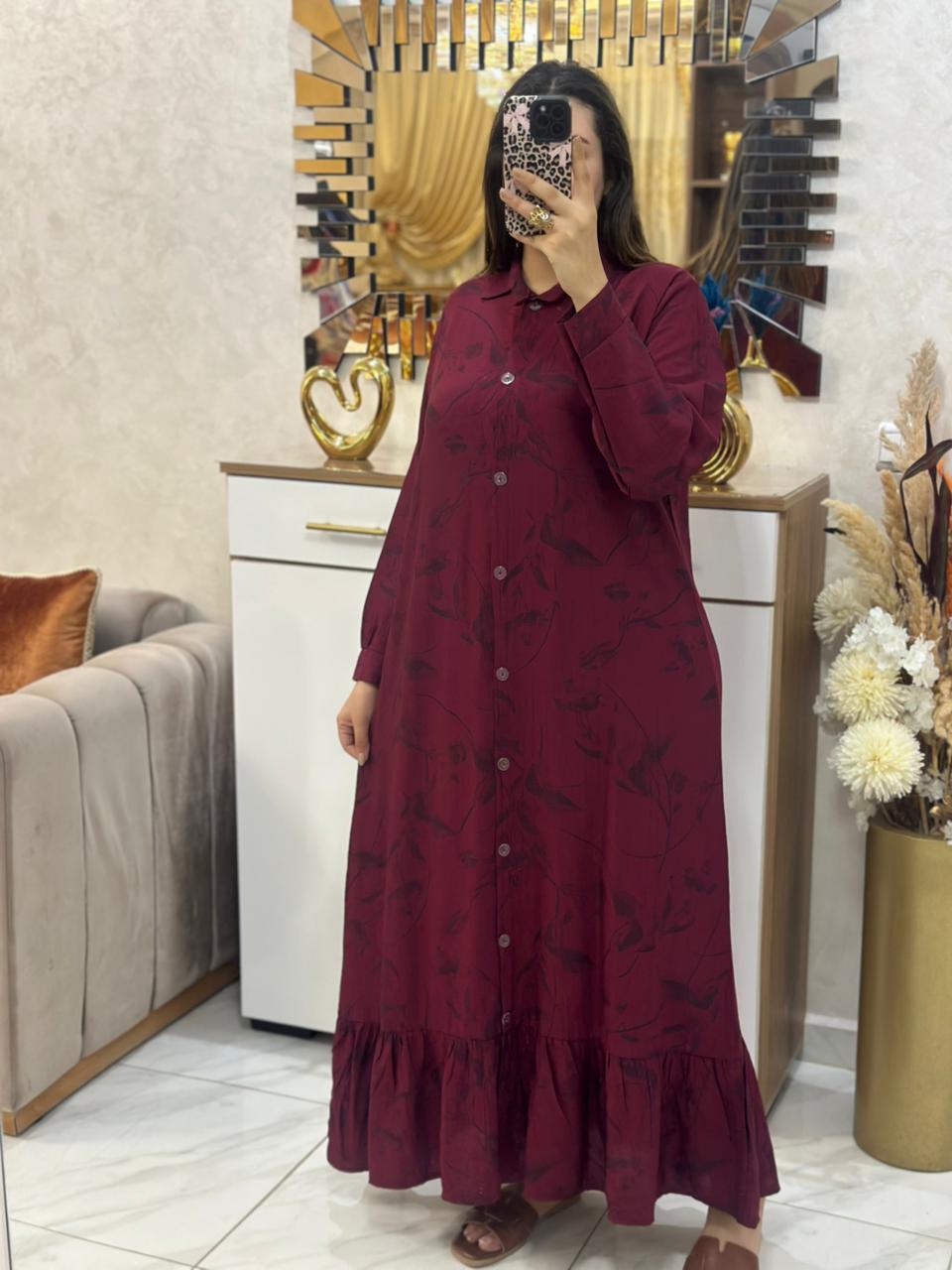 💯🚨كسوة طويلة كلوش بالصدف رائعة أنيقة 😍