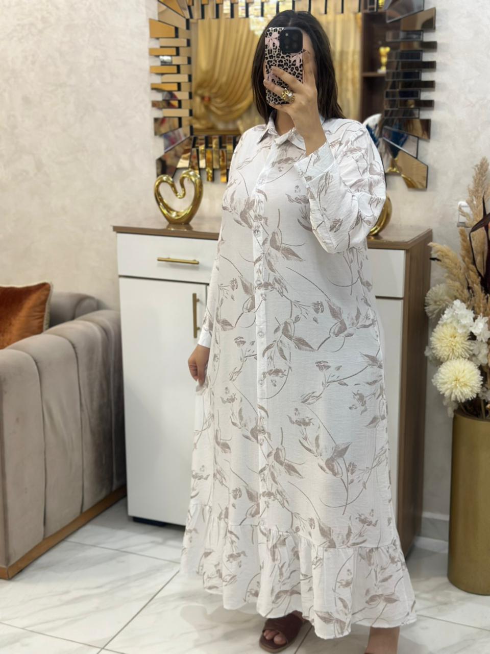 💯🚨كسوة طويلة كلوش بالصدف رائعة أنيقة 😍