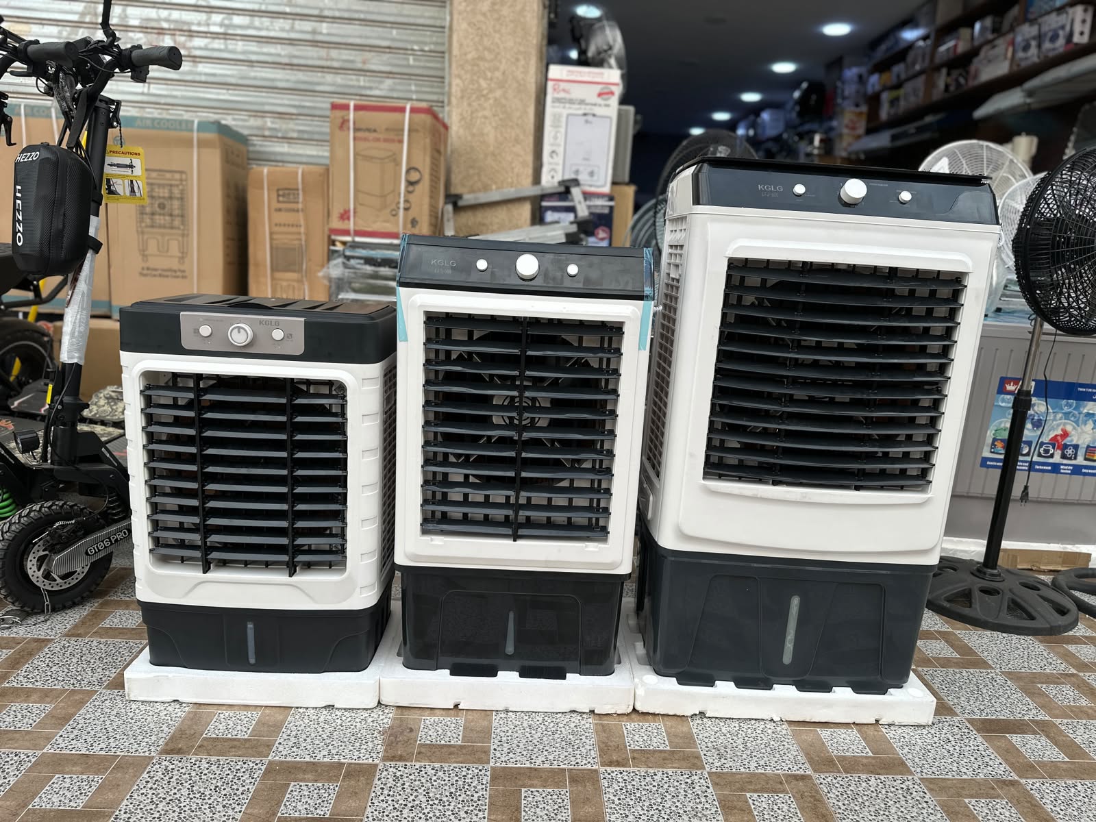 Air cooler KGLG 60 litre  3 mode vitesse  Pompe électrique  2 glacier  Livraison gratuite garanti 1ans 🇲🇦 Prix: 1750dh.