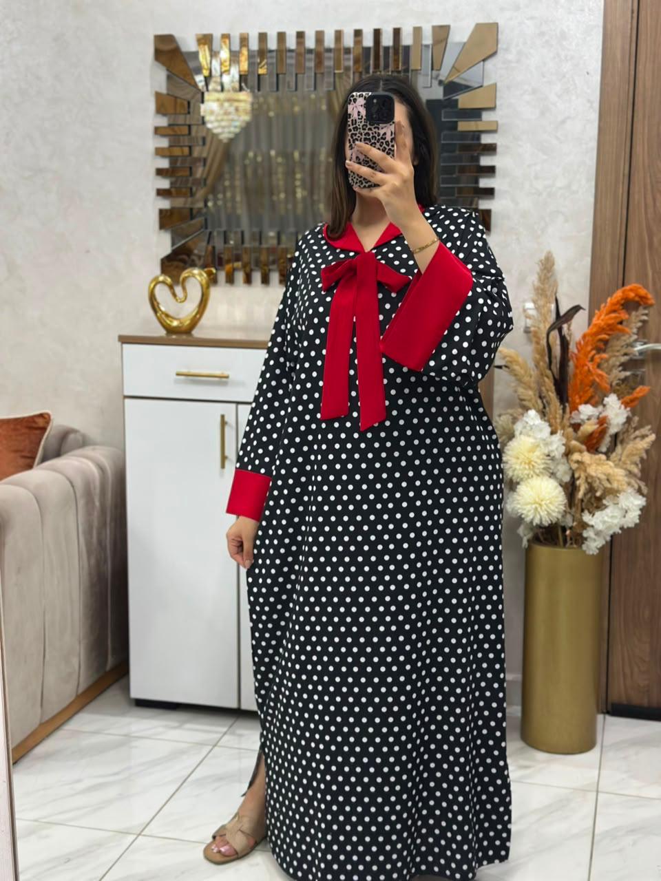 رواق قاسميRK جلابة بالكرافطة djelaba  L xl xxl xxxl توب كريب crepe التمن 290درهم