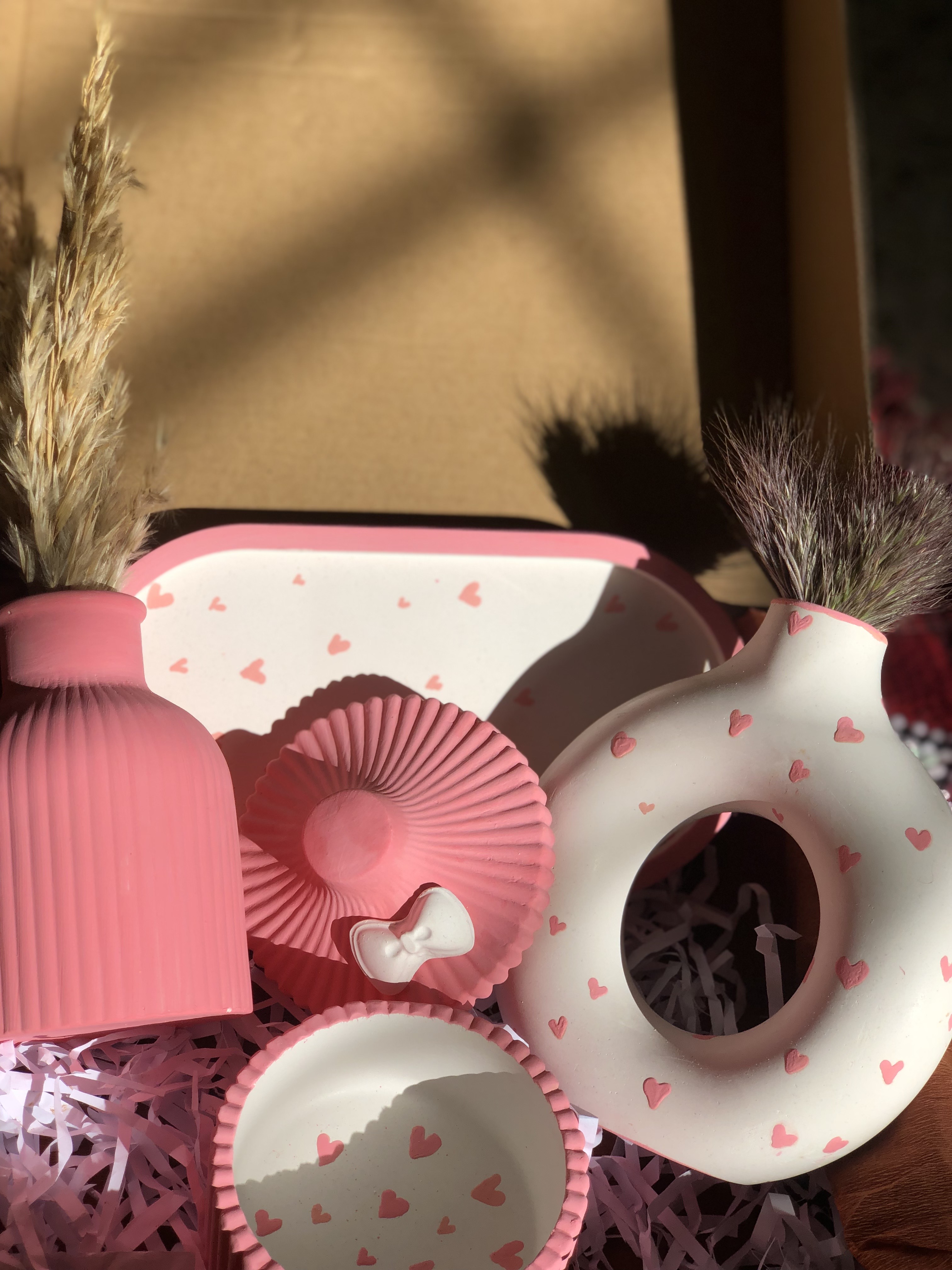 طقم ديكورات مصنوع يدويا بكل حب💕