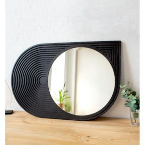 Miroir artistique noir