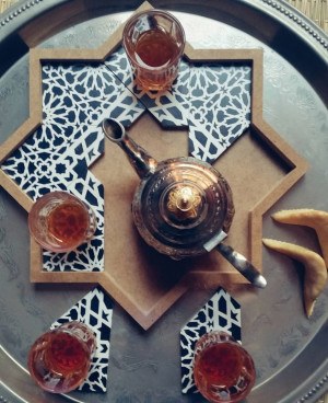 سينية مع كيسان د أتاي مغربي ديكور