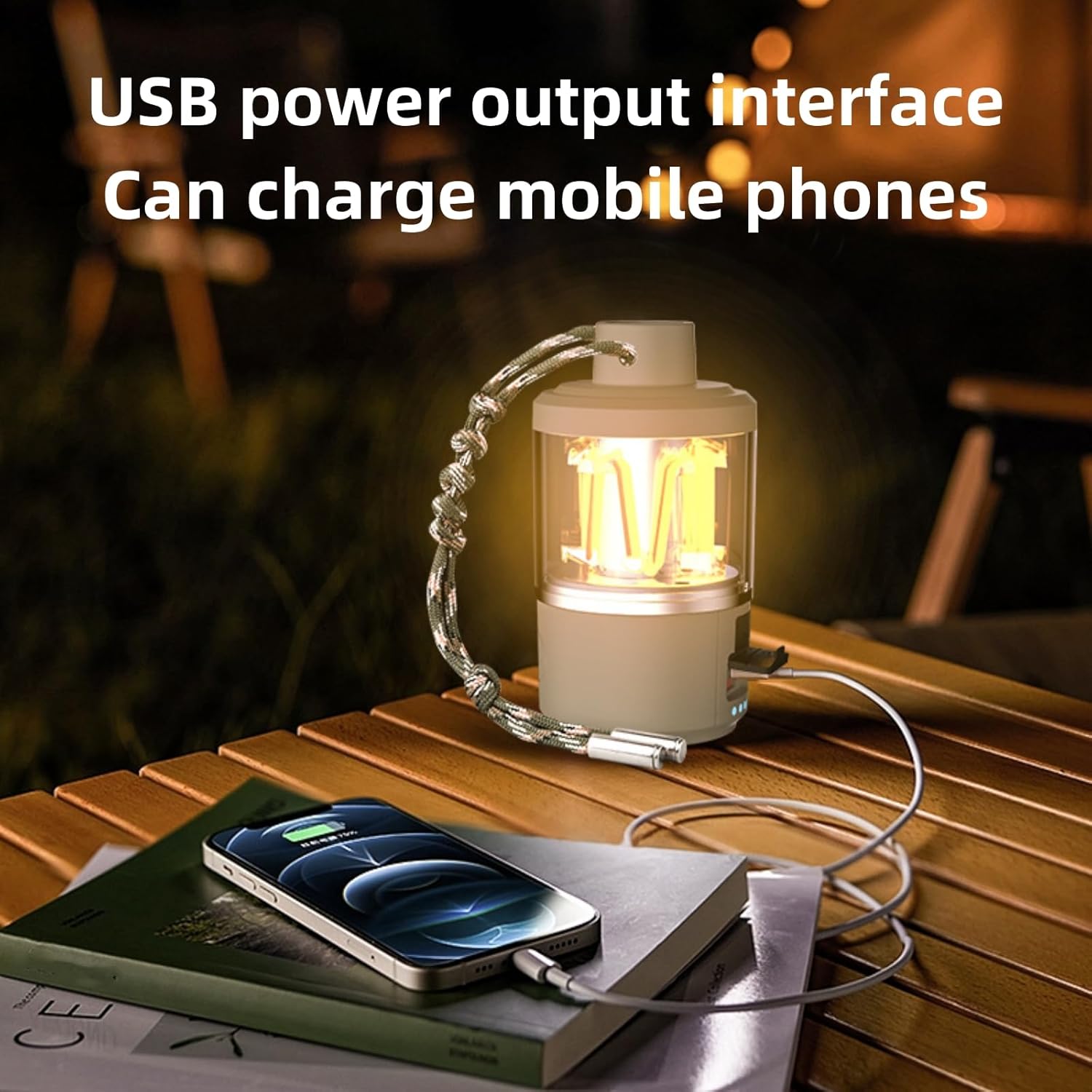 مصباح التخييم الاحترافي القابل للشحن: إضاءة قوية وطاقة متنقلة لك