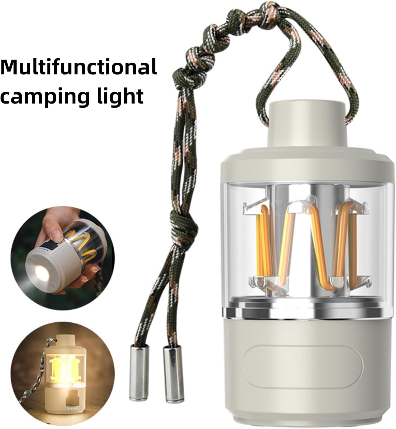 مصباح التخييم الاحترافي القابل للشحن: إضاءة قوية وطاقة متنقلة لك