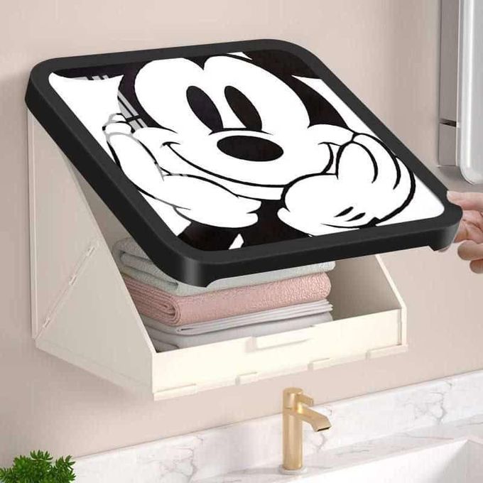 خزانة تخزين بلاستيكية متينة - تحفة فنية عملية للحمام