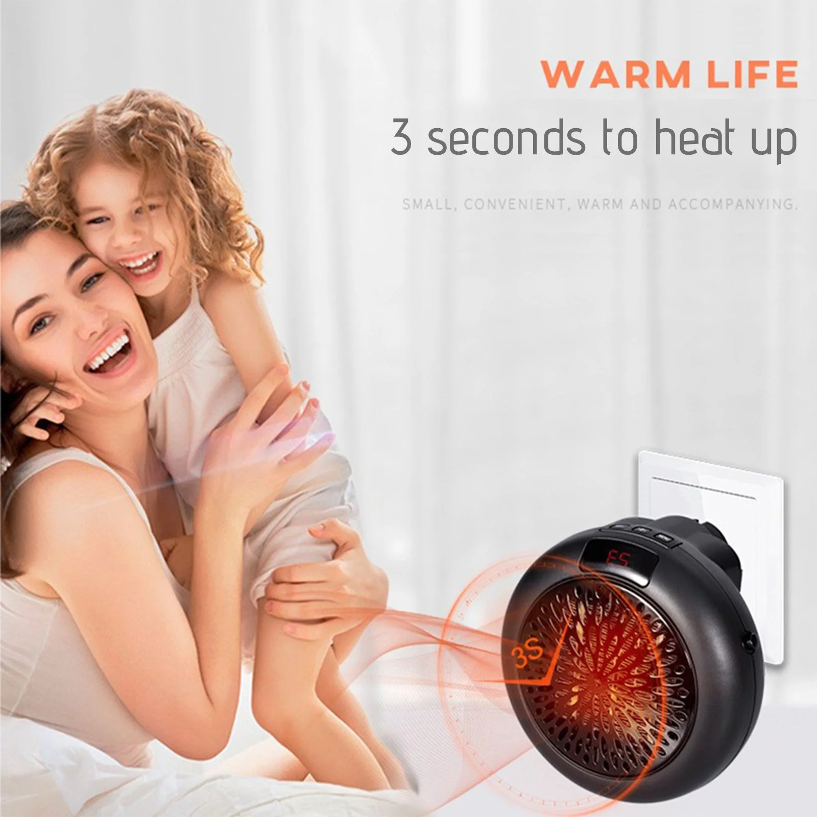 سخان جداري 900 واط مع جهاز تحكم - تدفئة فورية واقتصادية جداً