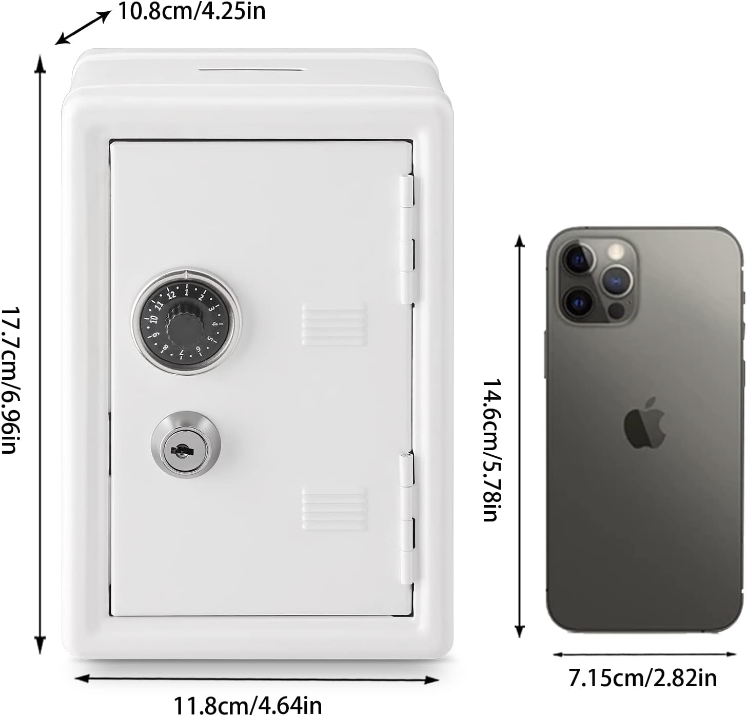 صندوق تخزين صغير آمن للمجوهرات والنقود بتصميم أنيق