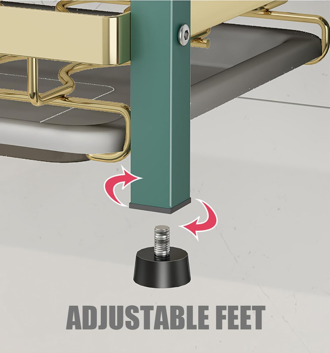 مصفاة أطباق فاخرة مقاومة للصدأ بتصميم عصري وسعة تخزين كبيرة