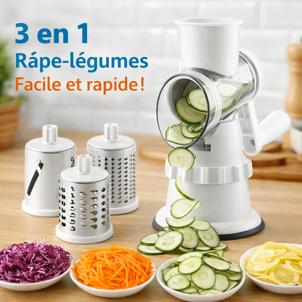 قطاعة الخضر اليدوية متعددة الوظائف بتصميم أنيق توفر الوقت والجهد