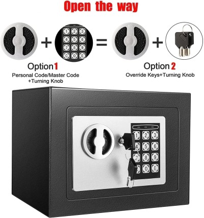 خزانة أمان إلكترونية بكلمة سر تحافظ على نقودك ومجوهراتك