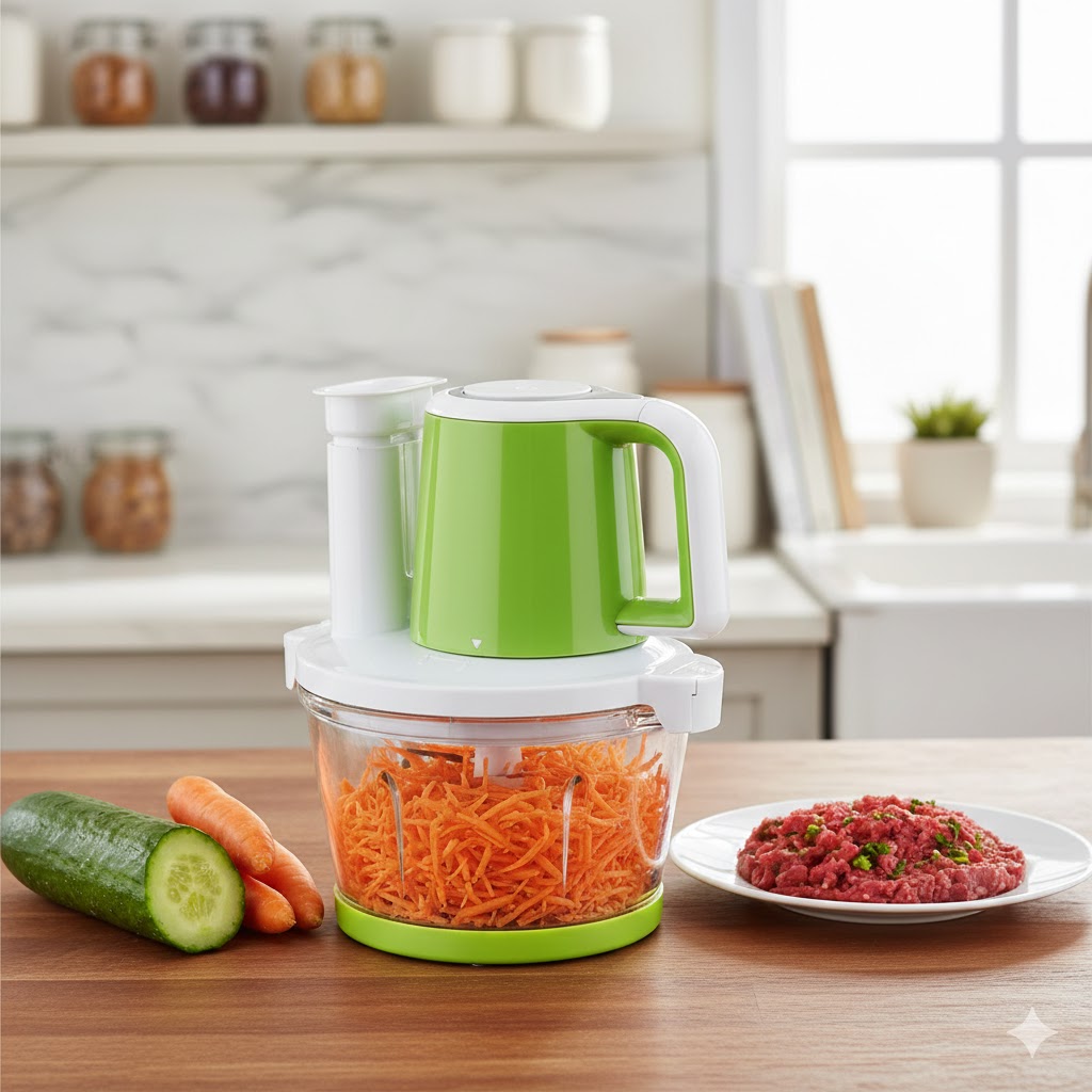 قطاعة وخلاط كهربائي احترافي لتجهيز وجباتك في دقائق