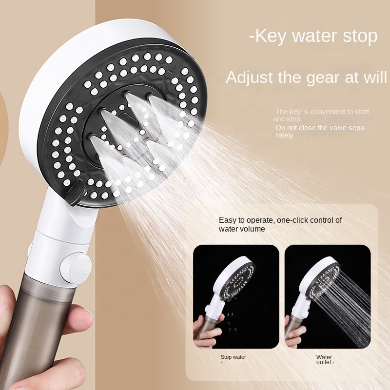 رأس دش عالي الضغط مع فلتر قطني ضد الكلس والشوائب 6×1